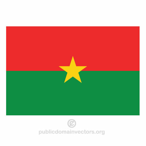 Bendera vektor Burkina Faso