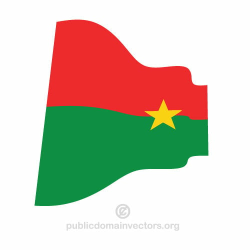 Burkina Fasos flagga