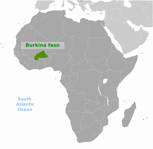 Burkina Faso vektorový obrázek