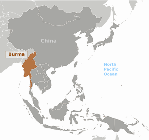 Immagine di posizione di Birmania