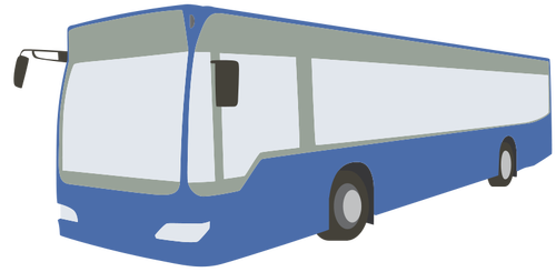 Modrý autobus vektorové umění