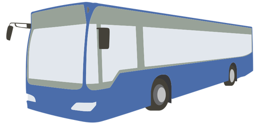 Blue bus vector kunst