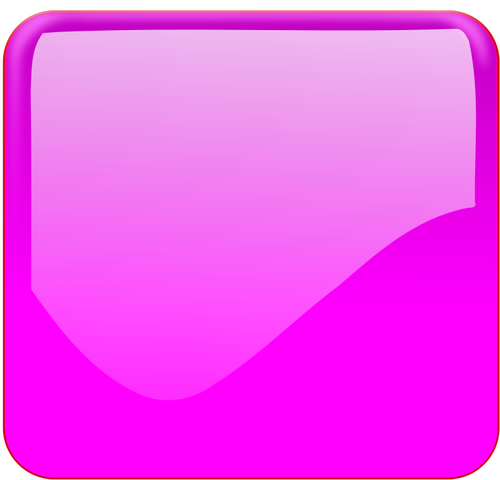Kiiltävä vaaleanpunainen neliönmuotoinen koristepainike vektorigrafiikka