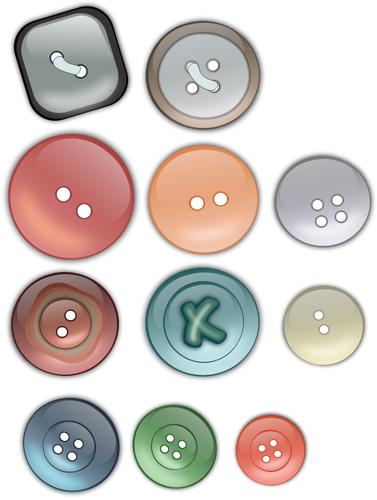 Векторный рисунок подбора одежды кнопки