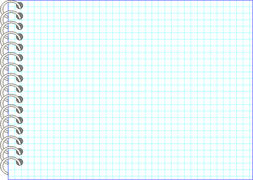 Image vectorielle de cahier à spirale