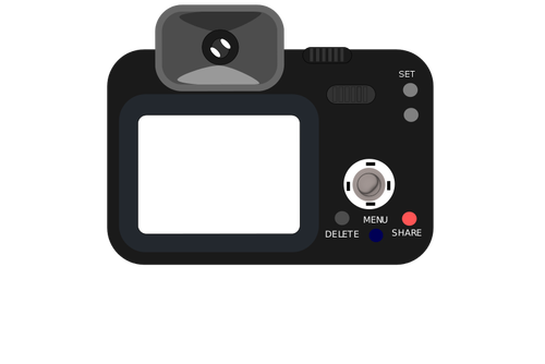 Camera back view vector image