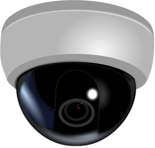 CCTV dome camera vector ilustrare