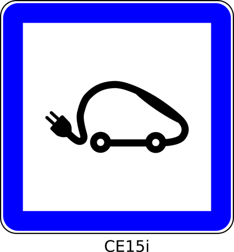 Elektriske kjøretøy symbol