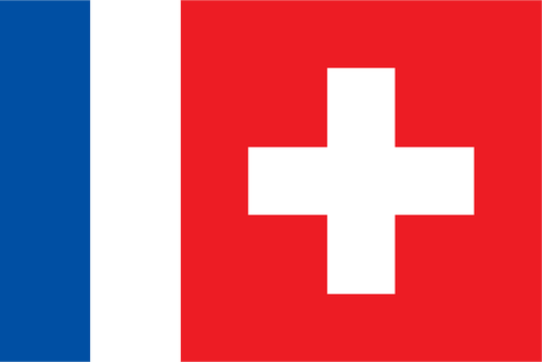 Suisse Francophone språk valg symbol vector illustrasjon