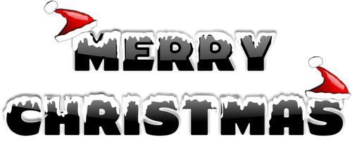 Merry Christmas tekst vector