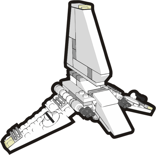 Vector de la imagen de plástico jugar shuttle