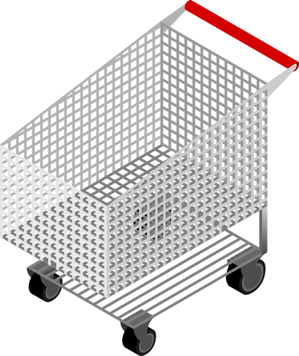 Empty isometric shopping chart