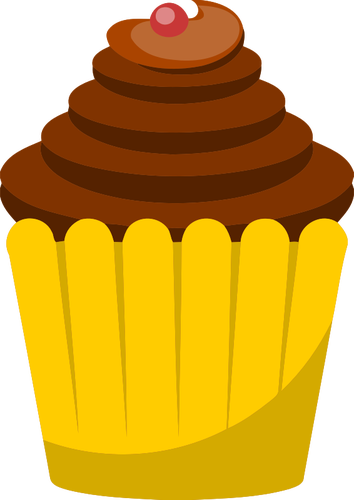 Kersen cupcake afbeelding