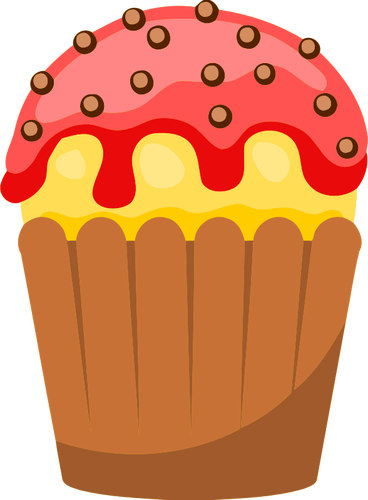 Gâteau avec glaçage
