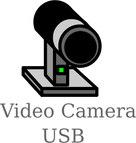 USB video camera teken vector illustratie