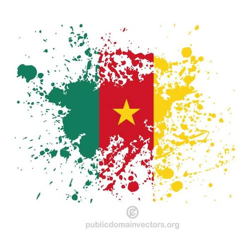 Drapeau du Cameroun à l