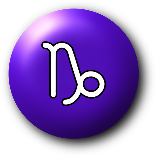 Capricorn purple symbol