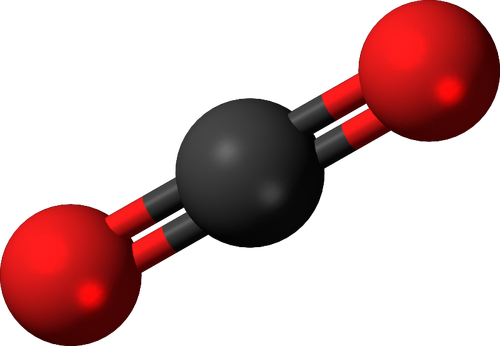 Molécula de dióxido de carbono