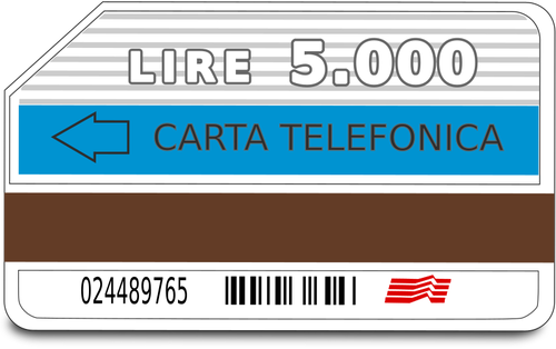 Tarjeta de teléfono Italiano