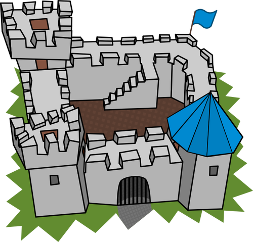 Cartoon-Burg-Vektor-ClipArt