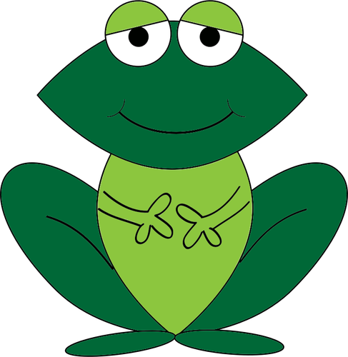 Grenouille de dessin animé