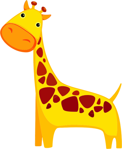 Girafa dos desenhos animados