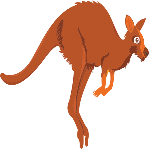 Cartoon känguru