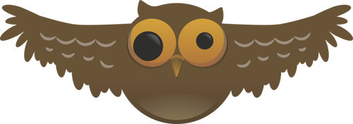 Cartoon Owl fugl
