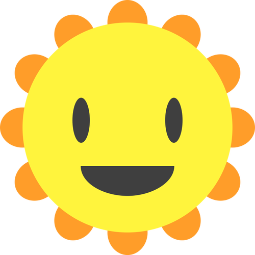 Cartoon sun