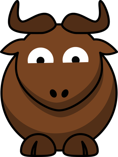 Cartoon image of a gnu