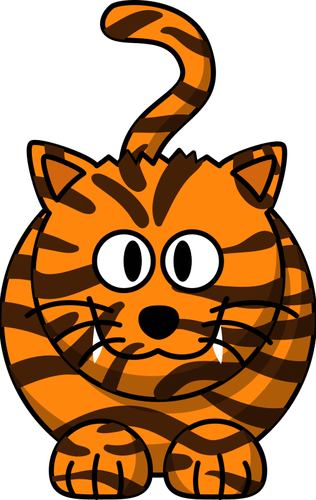 Sarjakuva tiikeri kissa