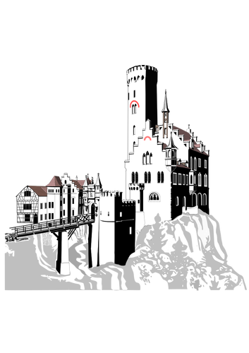 Lichtenstein Castle vektor