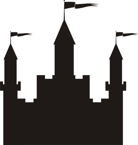 Castle vector silhouette