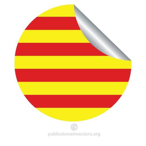 Catalan flag sticker