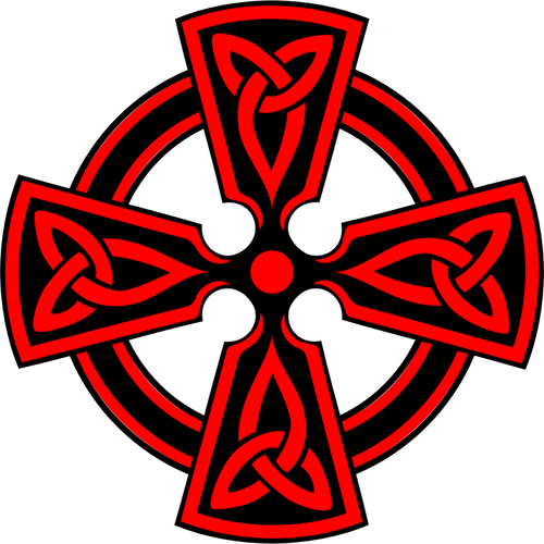 Dekorerte keltisk kors illustrasjon