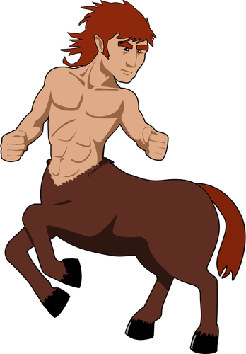 Grafica vectoriala de roşcată centaur