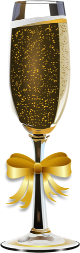 Vector clip art of glass of champagne