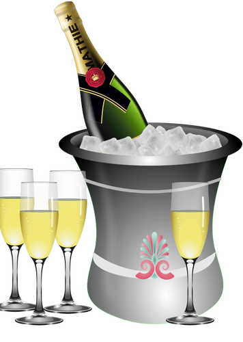 Illustration vectorielle portion Champagne