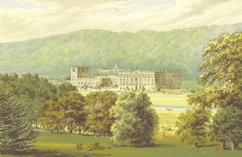 Disegno vettoriale di Chatsworth House