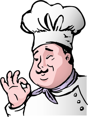 Chef vector clip art