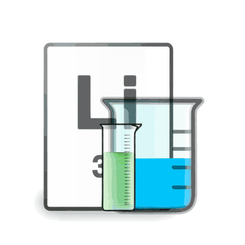 Vector tekening van chemische experiment resultaat