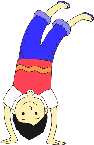 孩子做 gimnastic