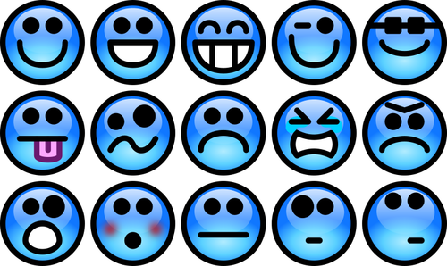 Glansigt Smileys