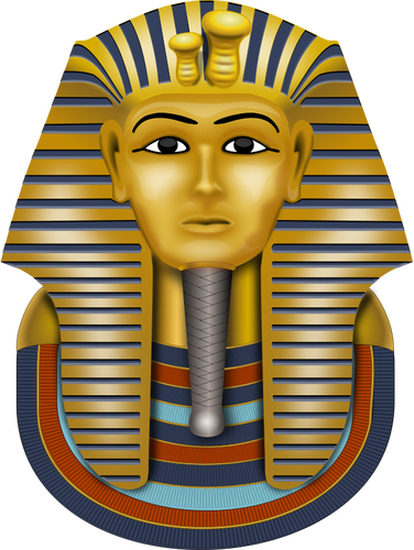 Maska Tutanchamona ilustracji wektorowych