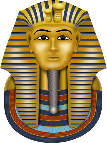 Maske av Tutankhamon vector illustrasjon