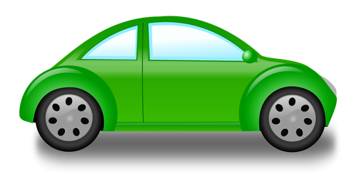 小さな緑の車ベクター グラフィックス