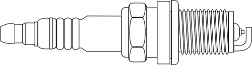 Gráficos vectoriales de bujía