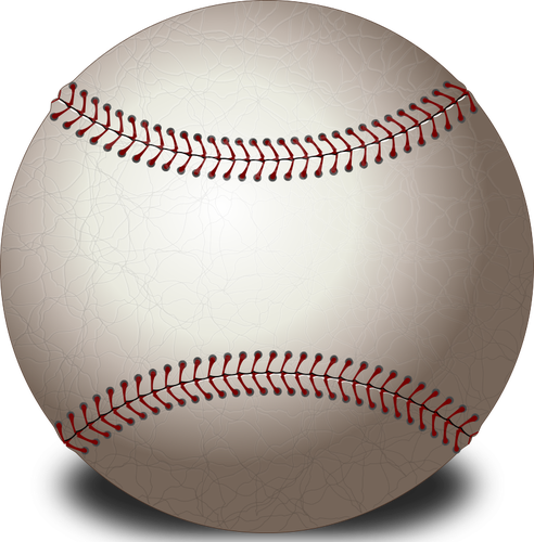 Image vector photo-réaliste de balle de baseball