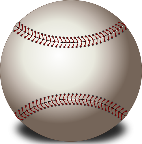 बेसबॉल बॉल के वेक्टर क्लिप आर्ट