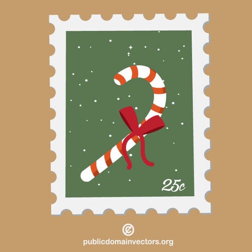 Poštovní známka s cukrovou tyčí